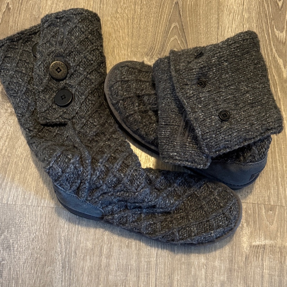 UGG Charcoal Knit Boots